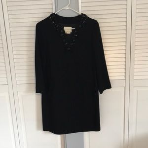 Kate Spade Beaded Neck 3/4 sleeve tunic